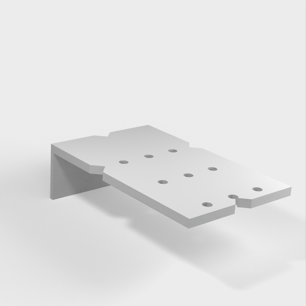 Boorgeleider vloerplaat naar balk - parametrisch - Openscad