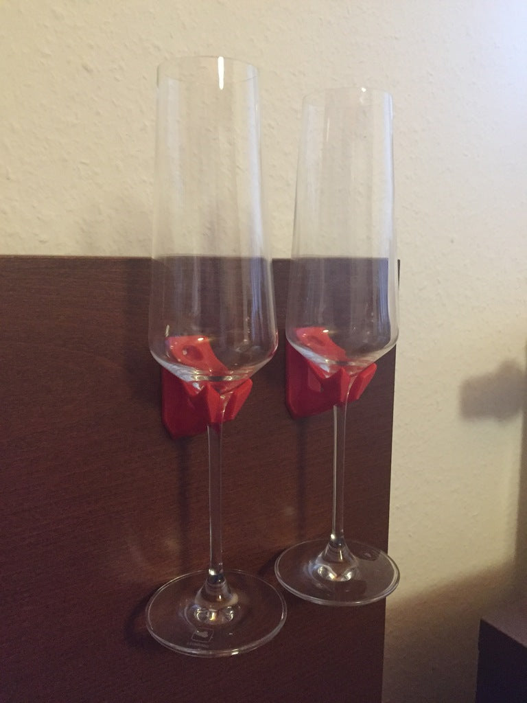 Elegante Champagneglashouder voor Wandmontage