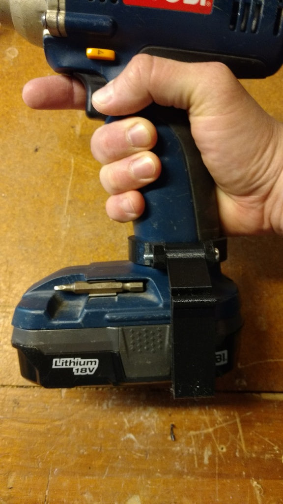 Praktische riemclip voor accugereedschap met aanpassingsmogelijkheden