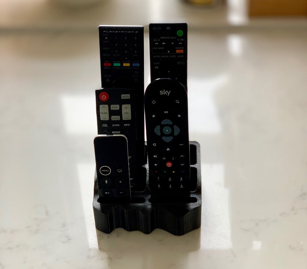 Elegante afstandsbedieningshouder voor tv en slimme apparaten