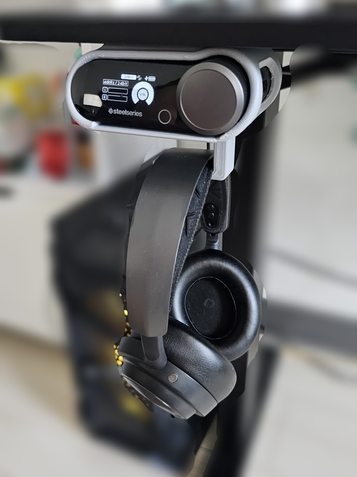 Arctis Nova Pro Hoofdtelefoonhouder voor montage onder de tafel