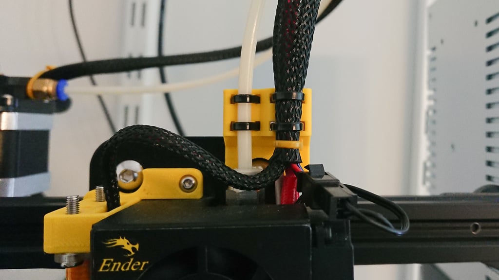 Houder voor Hotend Bowden-buis en kabels met ontlasting voor Creality Ender 3