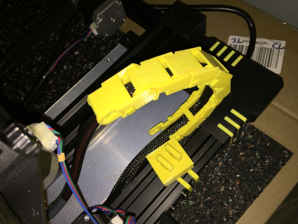 Anycubic Chiron printbed kabelketting remix clip-on