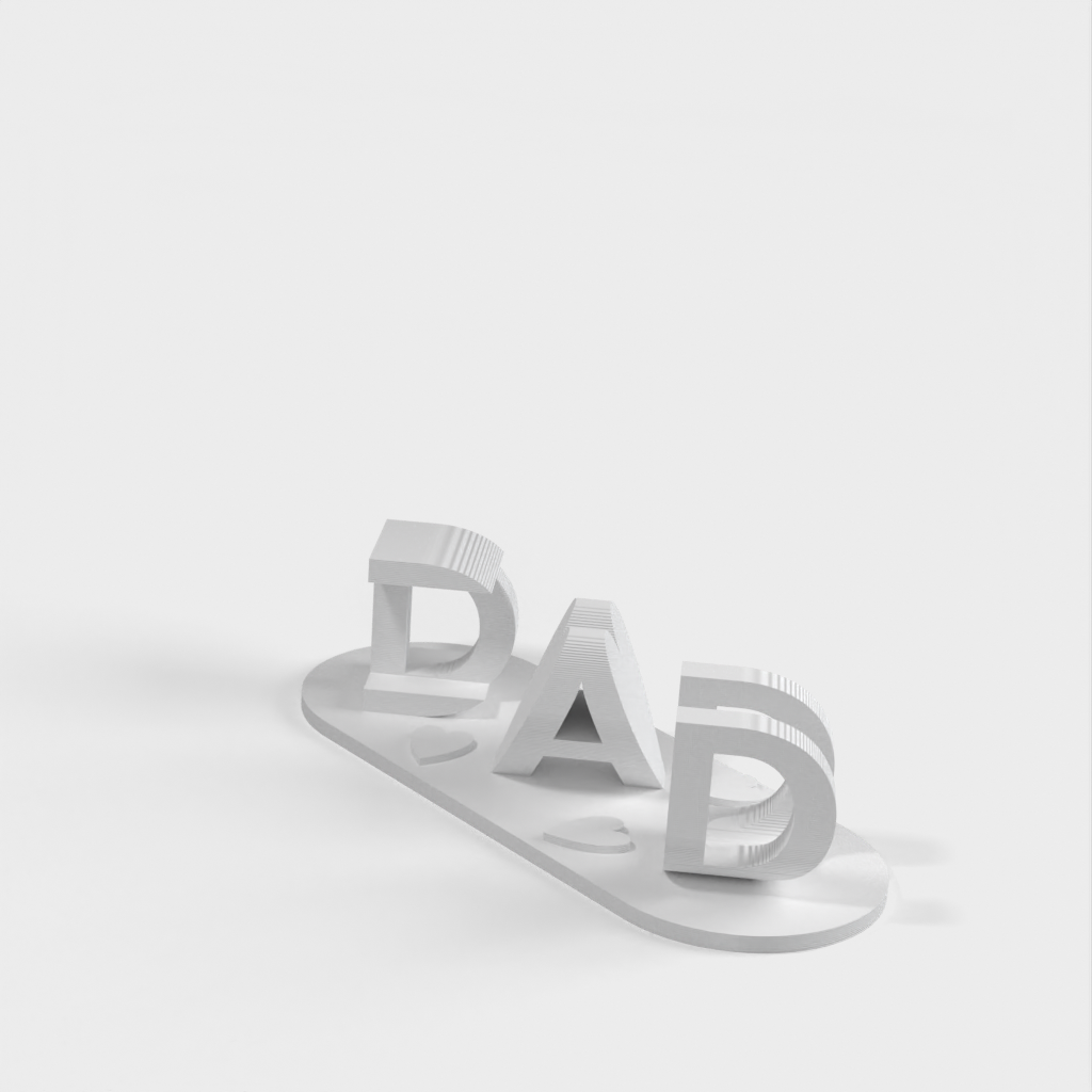 3D Ambigram Letters Illusion Aangepaste displaystandaard