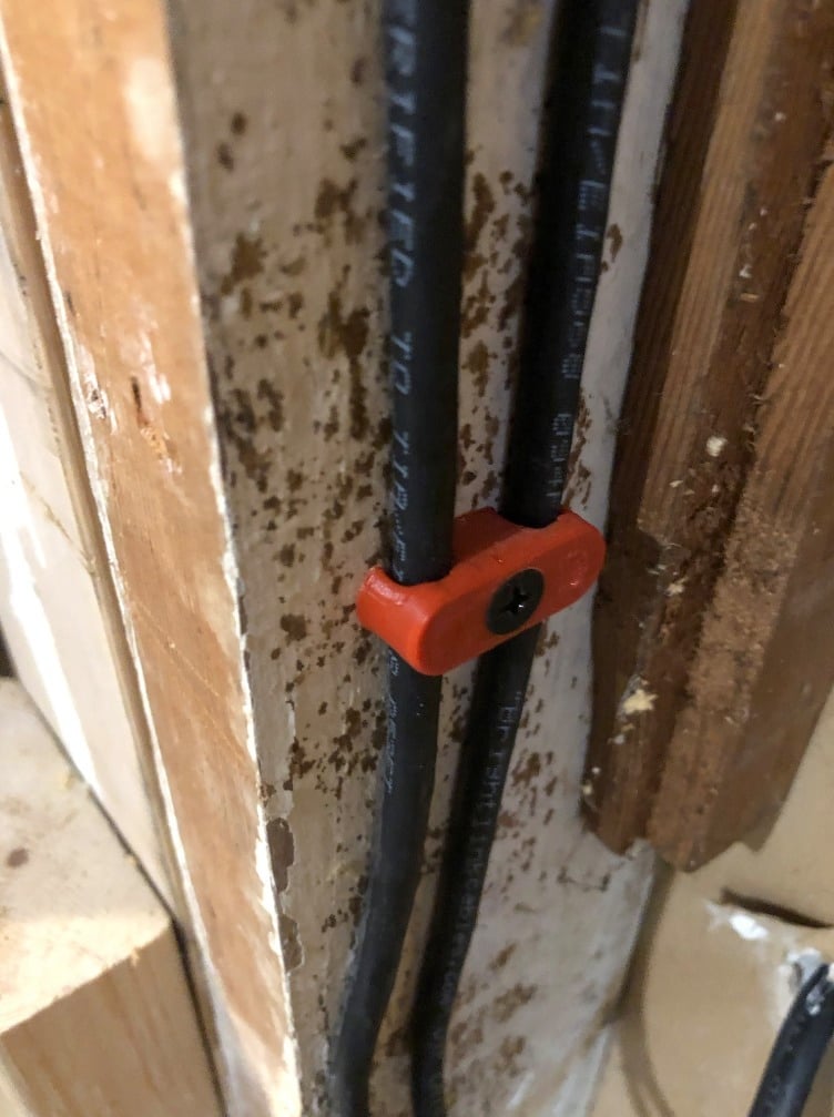 Dubbele Ethernet-kabelklem