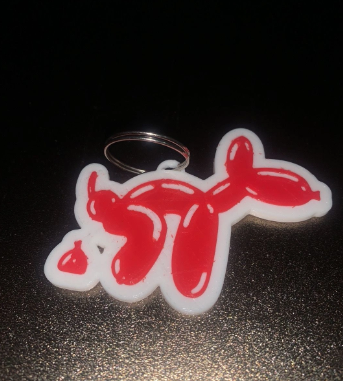 Leuke Ballonhond Sleutelhanger