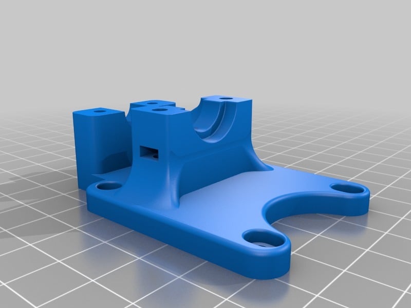 Upgradebeugel voor Geeetech A10/A30: E3D V6 Hotend en dubbele 5015 ventilatorsteun