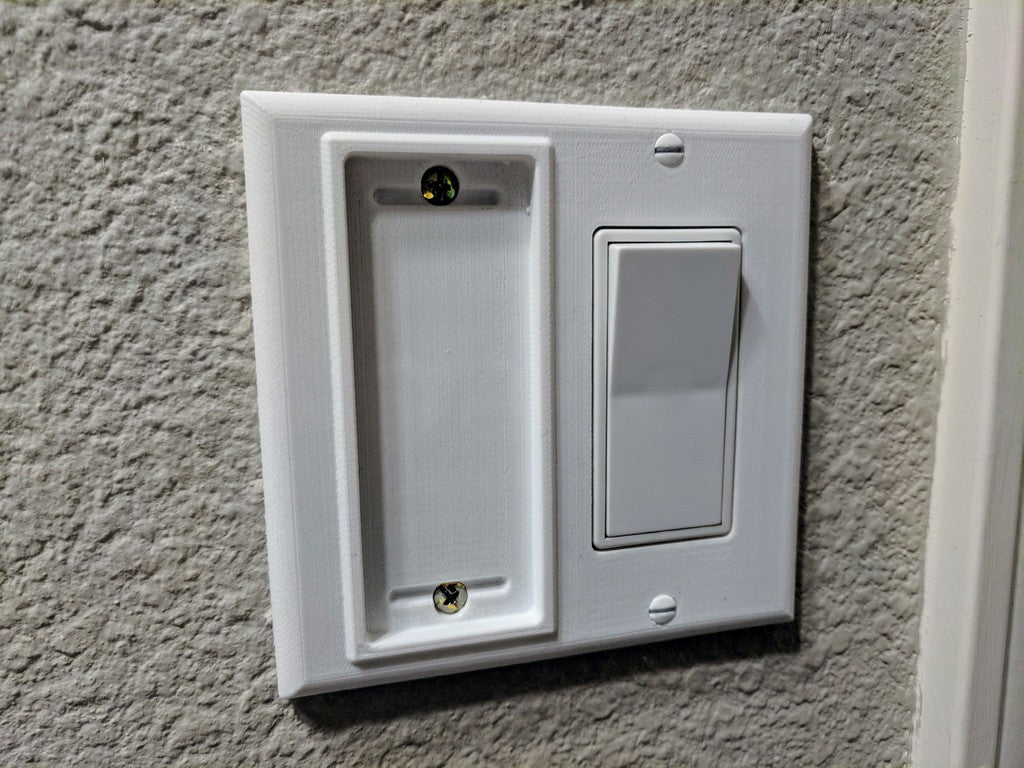 Tweevoudige wand schakelaarplaat voor Philips Hue-afstandsbediening