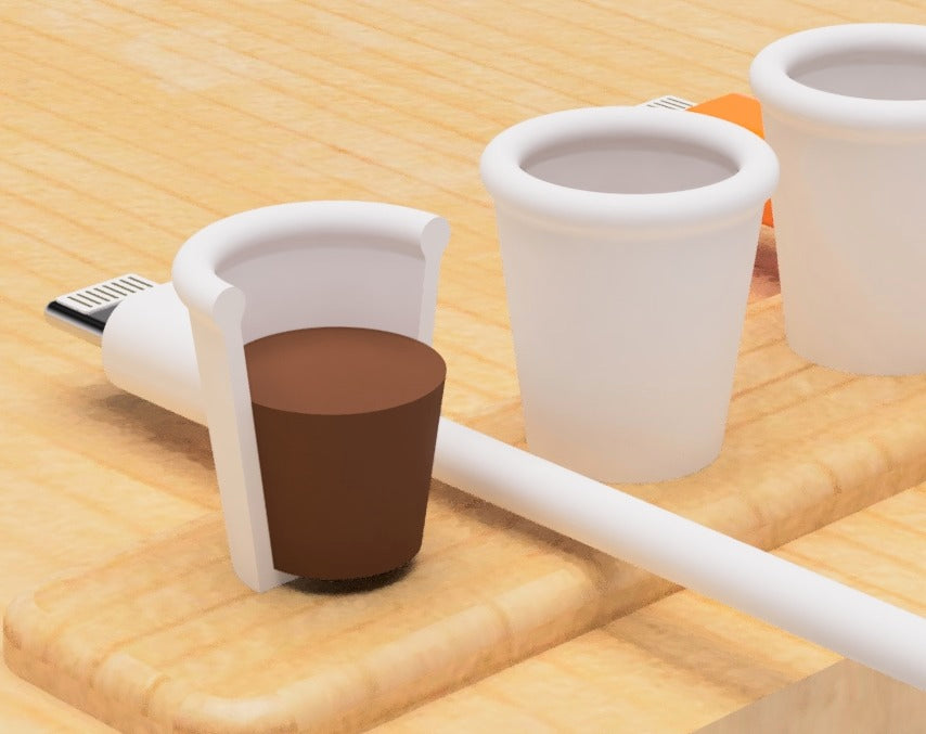 USB-kabelhouder in koffie-design