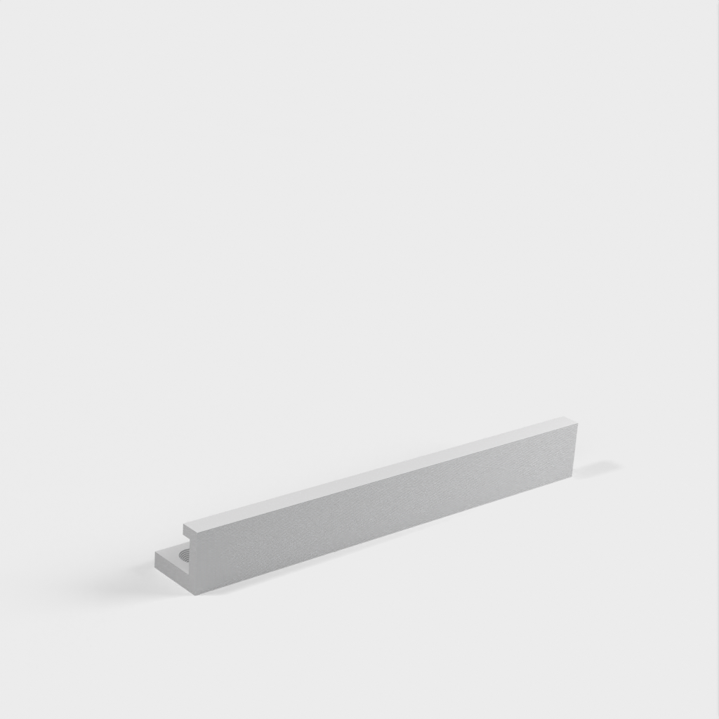 Montagerail onder bureau voor Ikea Variera container