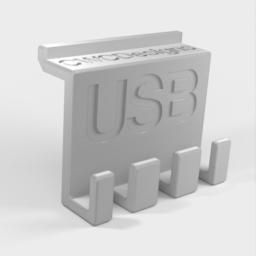 Lack USB Holder til Organisering og Kabelstyring