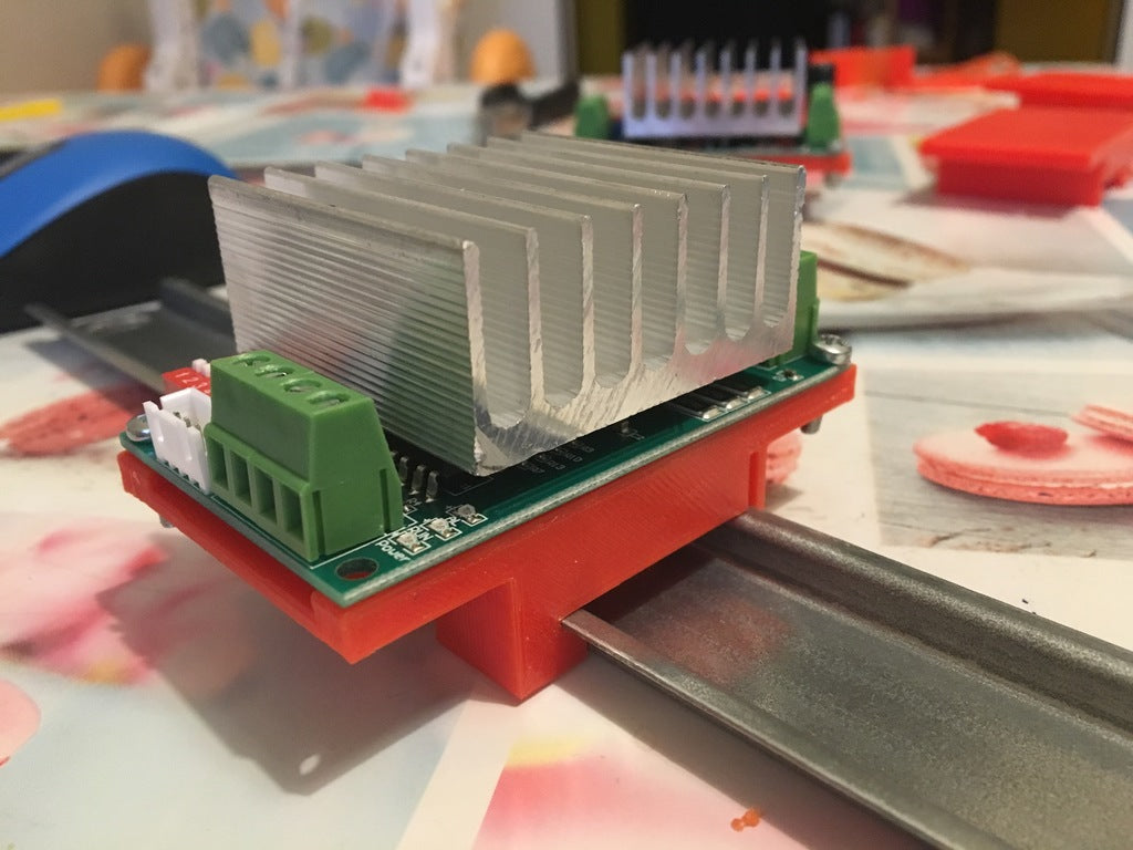 TB6600 Driver DIN-railhouders