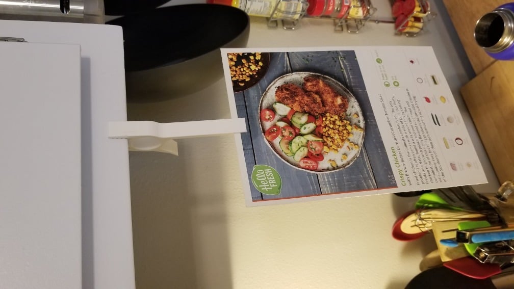 Praktische Receptenhouder voor de Keukenkast