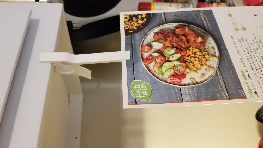 Praktische Receptenhouder voor de Keukenkast