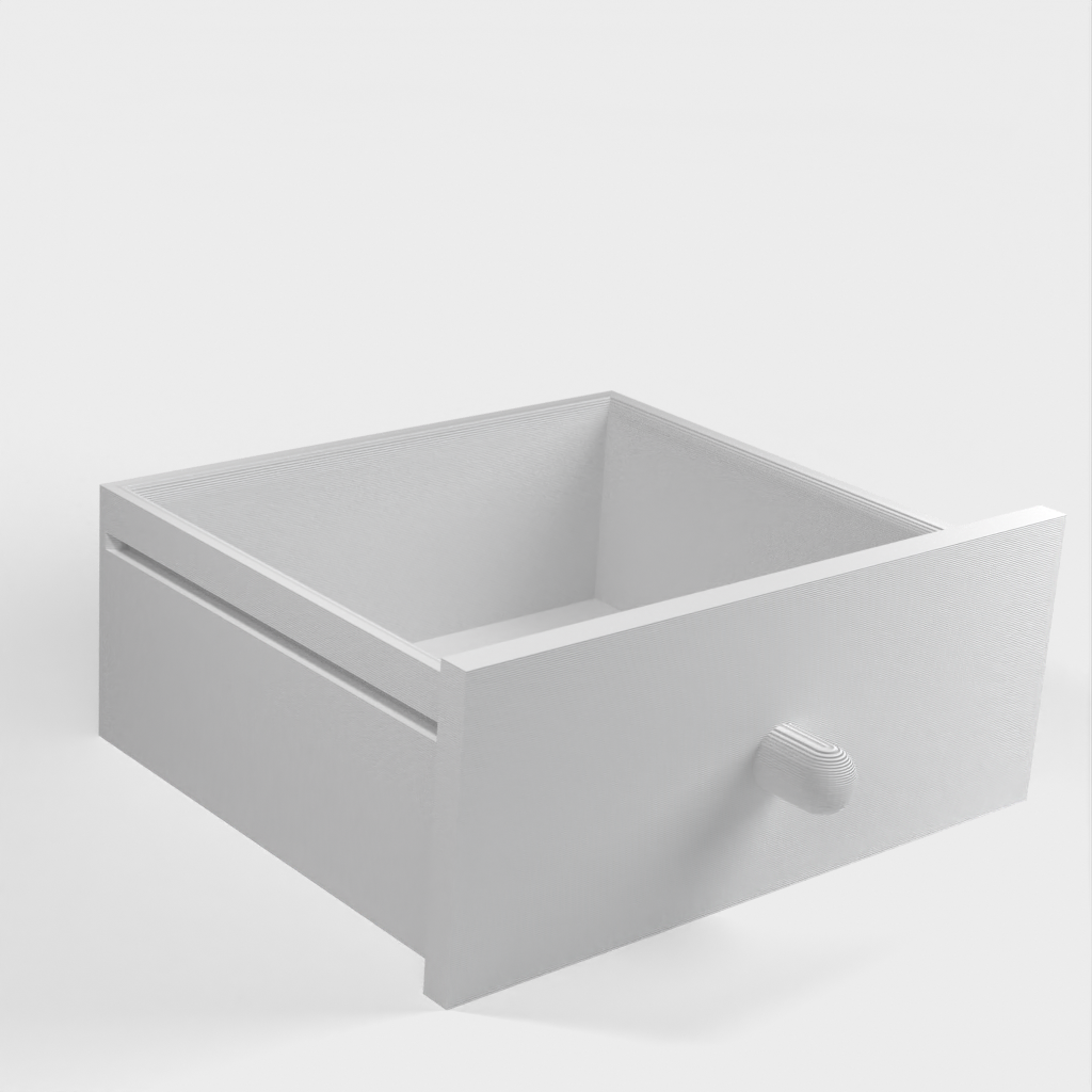 Badkamerbox voor wattenstaafjes en maandverband met lade