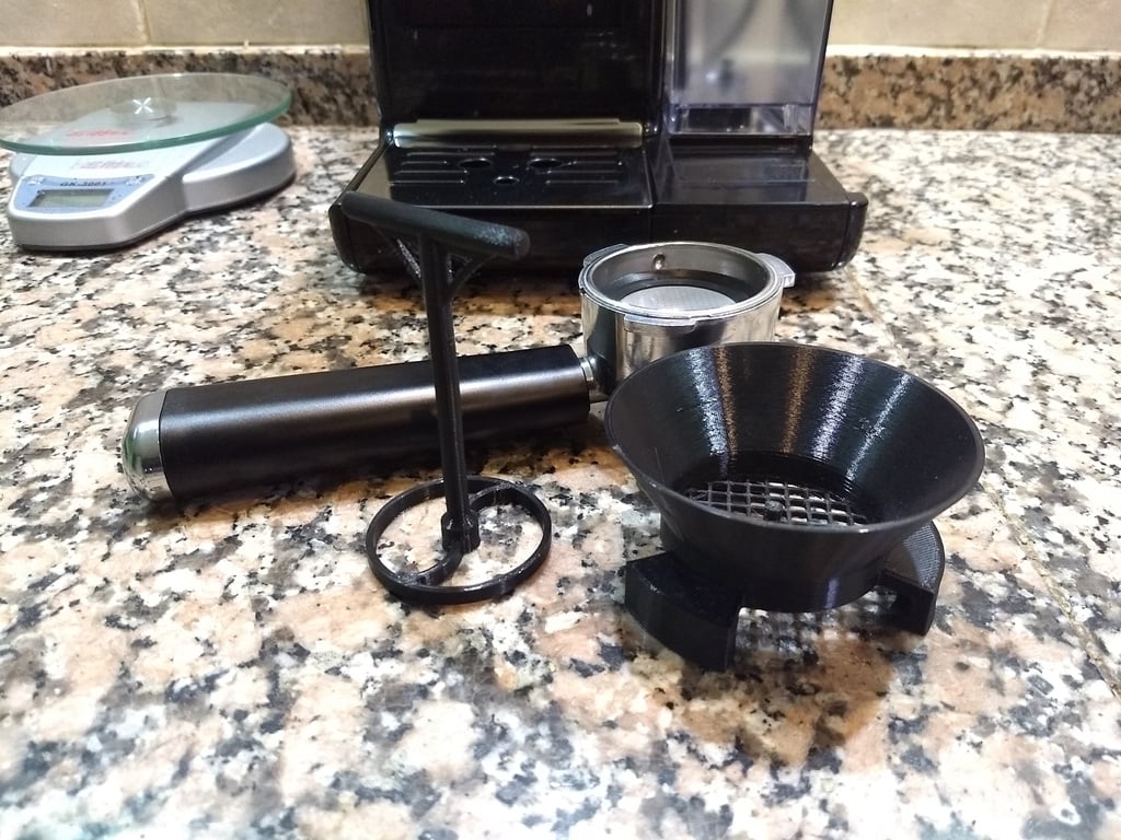Espresso Portafilter Trechter met Verdeelfunctie