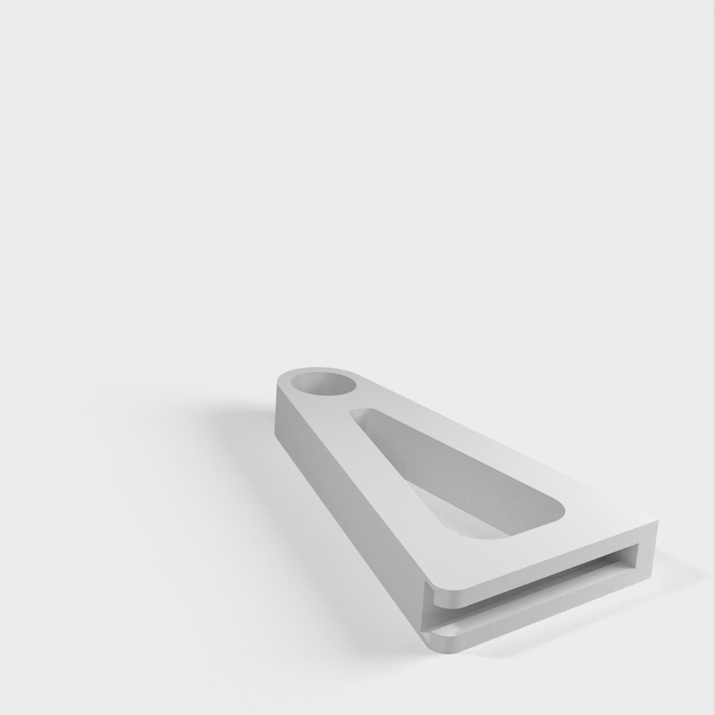 Wandmontagebeugel met Blind Mount Cleat voor 28 mm gordijnroede (Ikea)