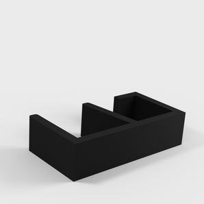 Effectieve kabelhouder voor op het bureau