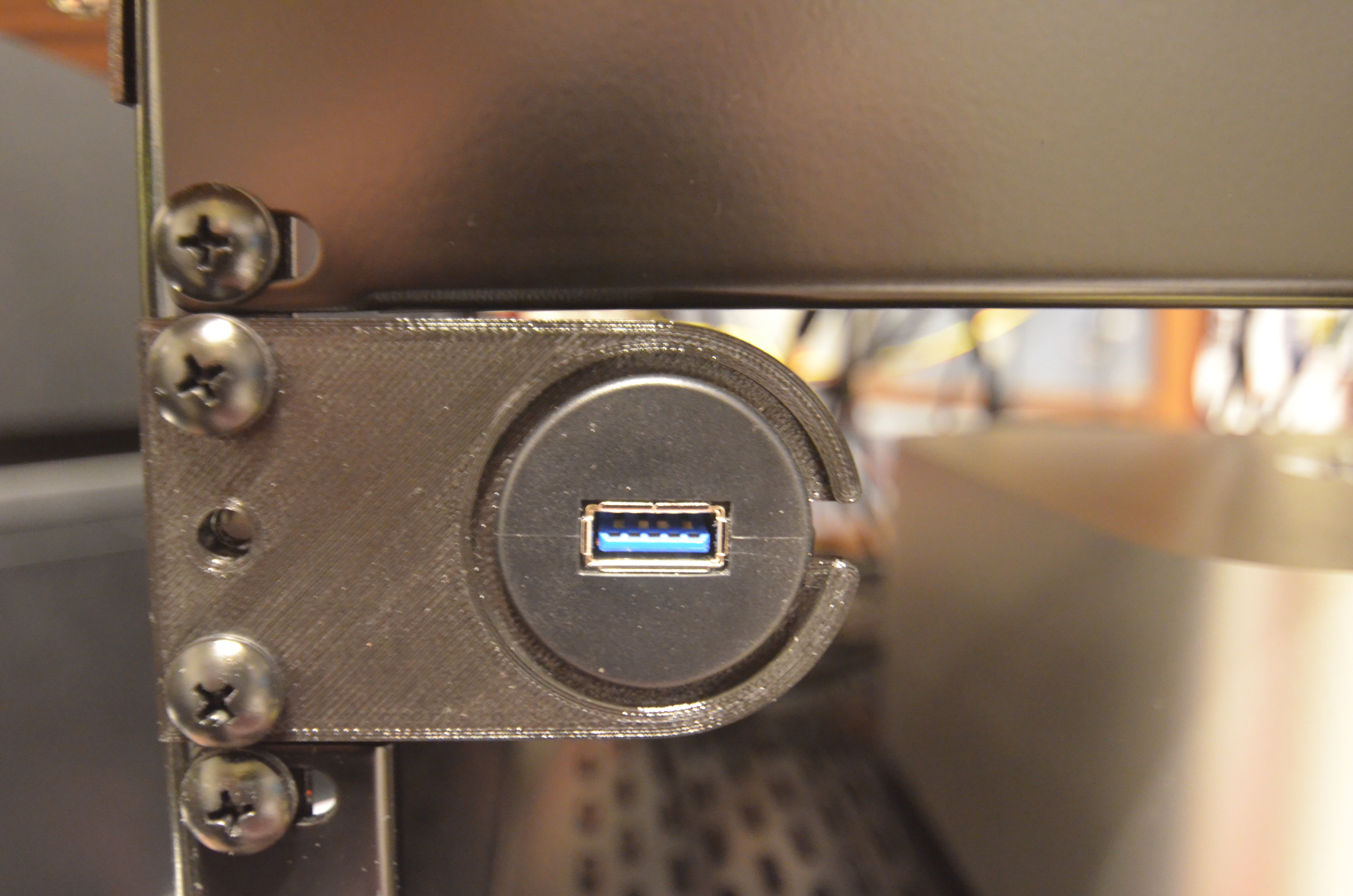 USB/DC-poortbeslag voor 19-inch rack