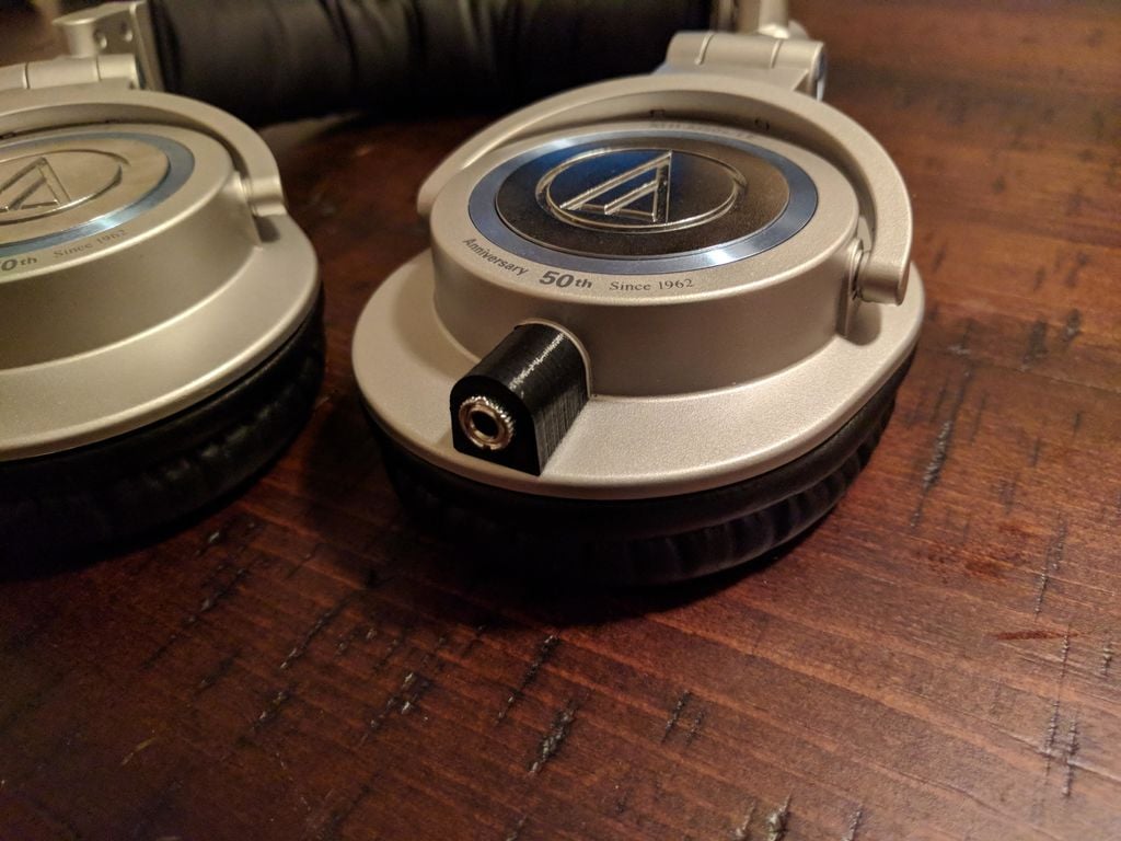 Behuizing voor afneembare kabelmod voor Audio Technica ATH-M50s