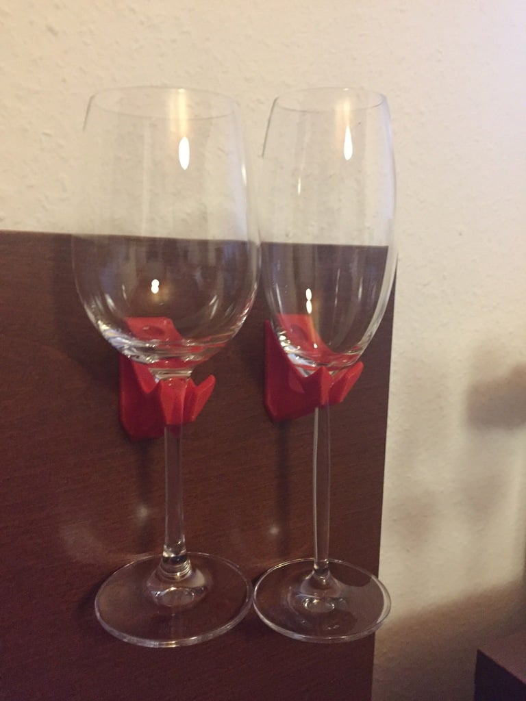 Elegante Champagneglashouder voor Wandmontage