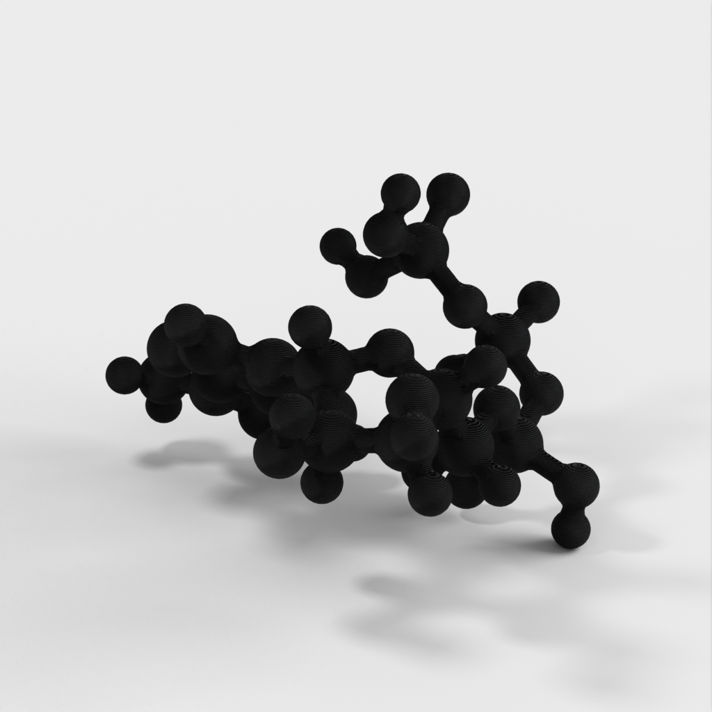 Moleculair model - ATP (Adeninetrifosfaat) - Model op atomaire schaal