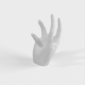 3D gescande iPhone-houder in de vorm van een hand