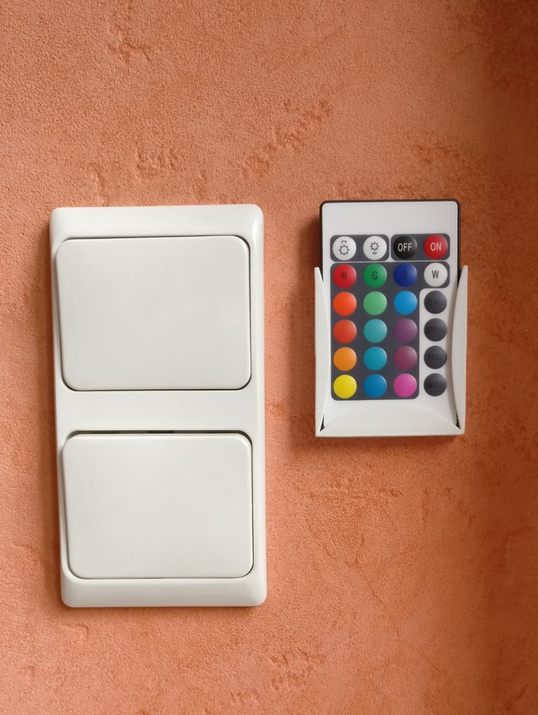 LED-gestreepte houder voor afstandsbediening