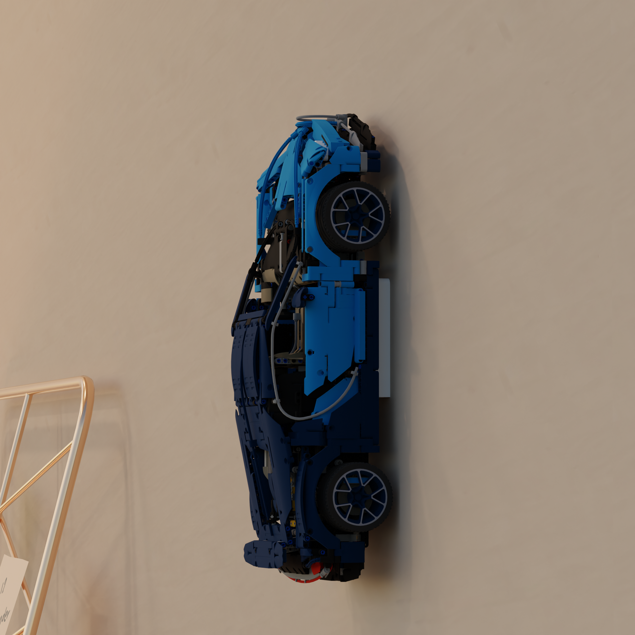 Wandmontage voor Lego Technic Bugatti