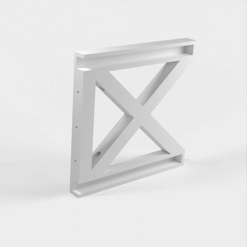 Wandmontage plankbeugel voor Ikea Burhult planken