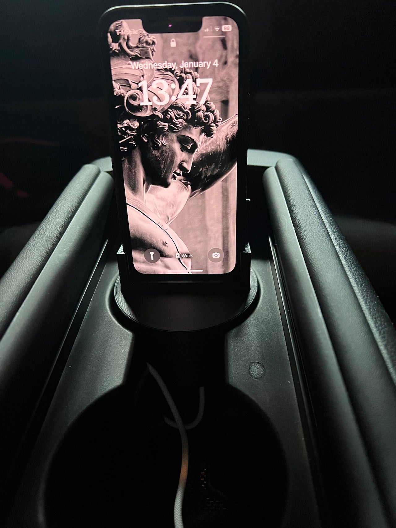Oplaaddock voor iPhone Mini in Bekerhouder - Toyota GR86/Subaru BRZ (2022+)
