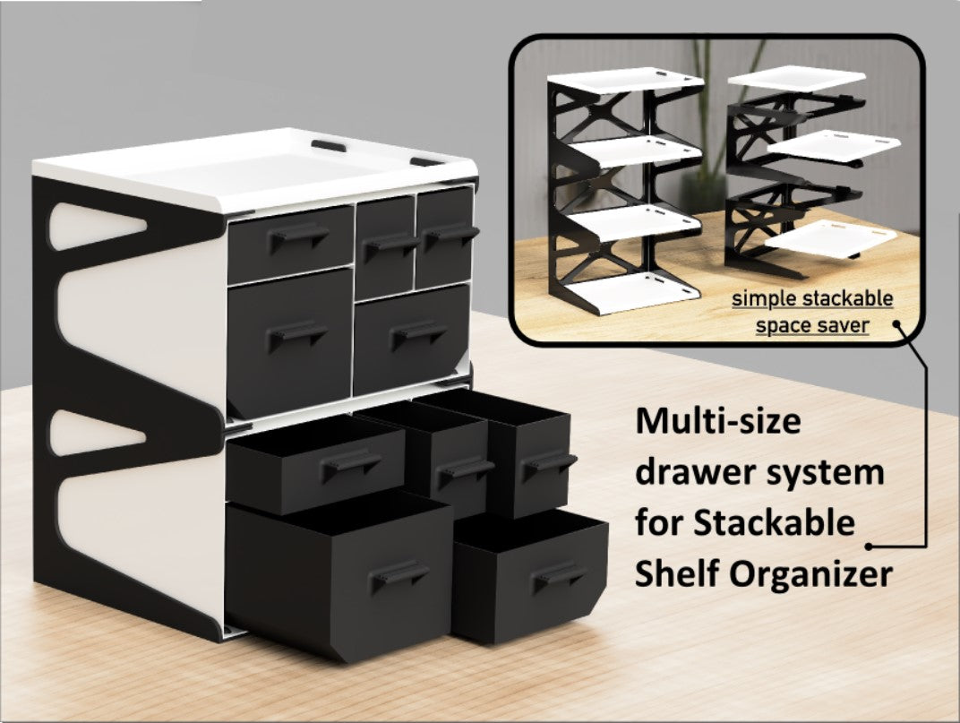 Stapelsysteem - Stapelbare plankorganisator