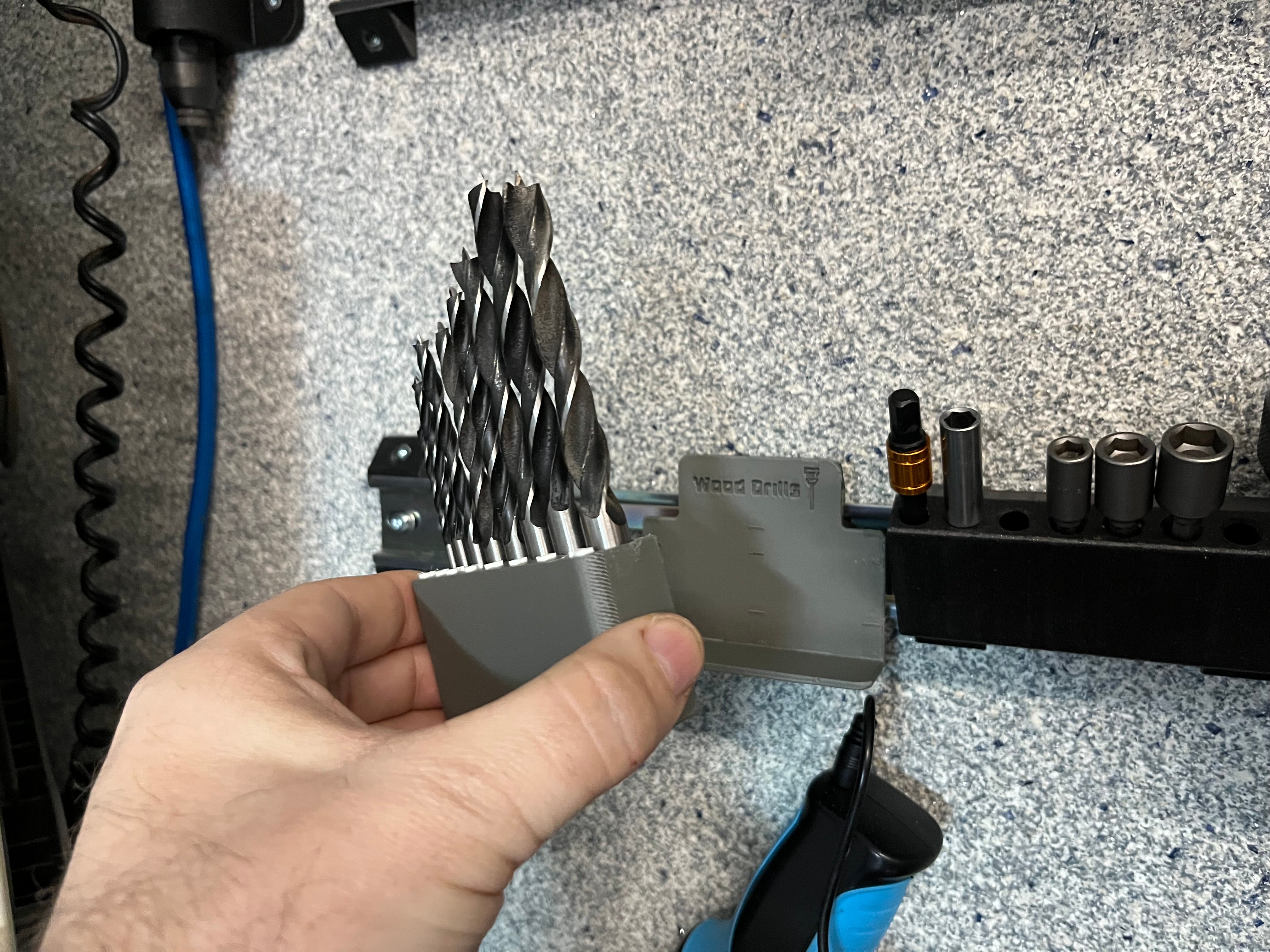 Magnetische DIN-railboorhouder (3-10 mm)