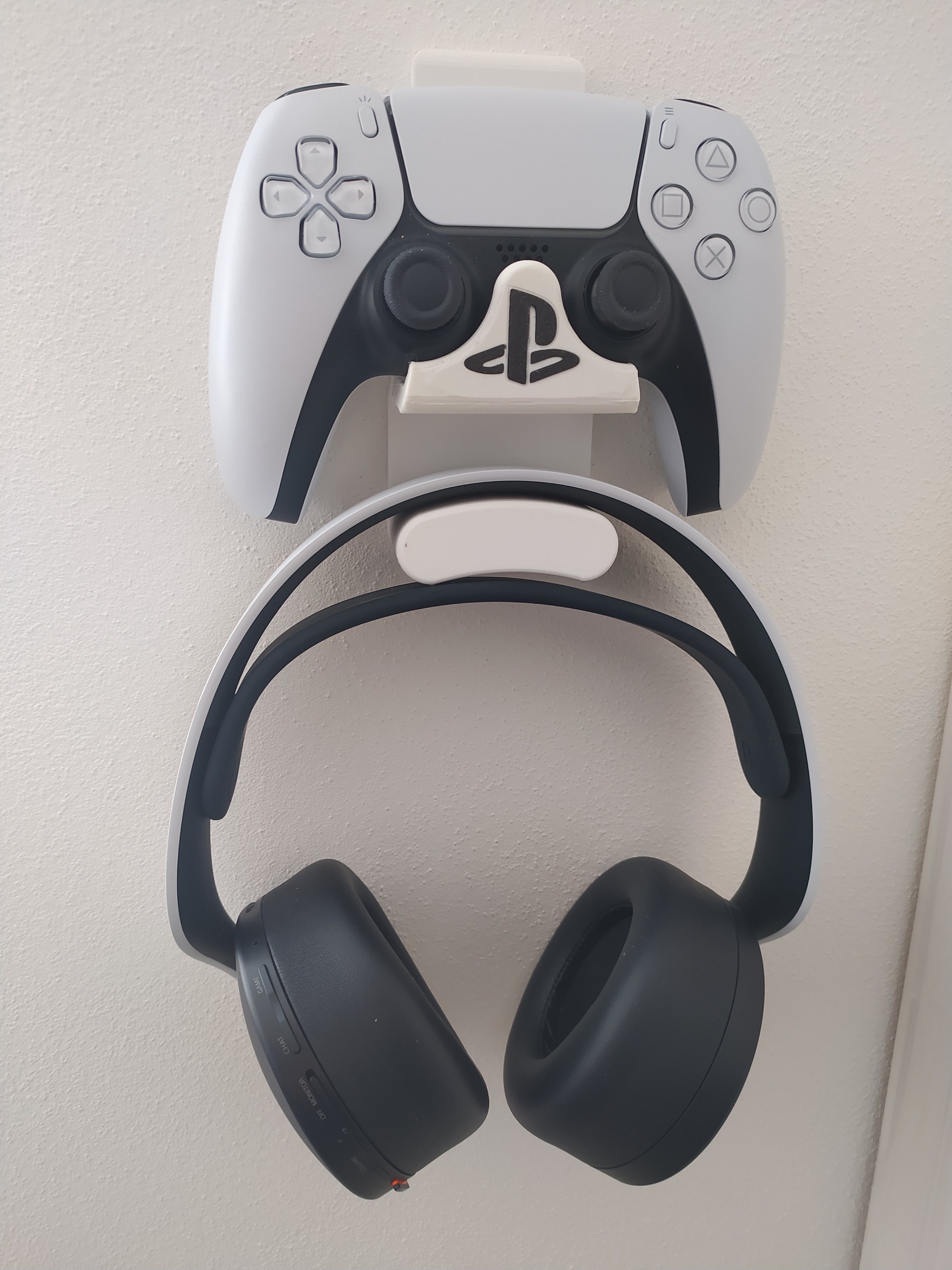 Wandgemonteerde houder voor PS5-controller en hoofdtelefoon