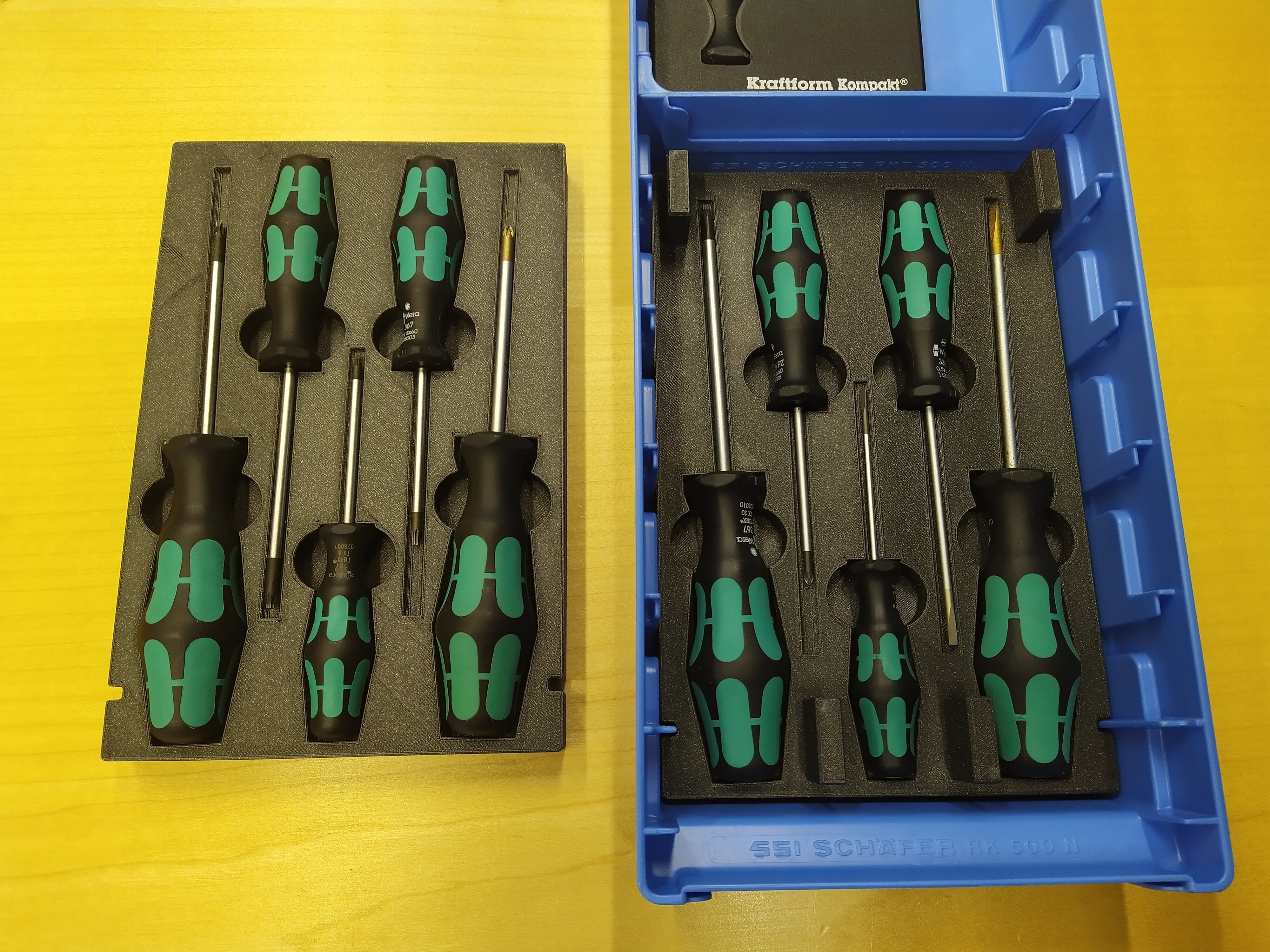 Stapelbare schroevendraaier organizer