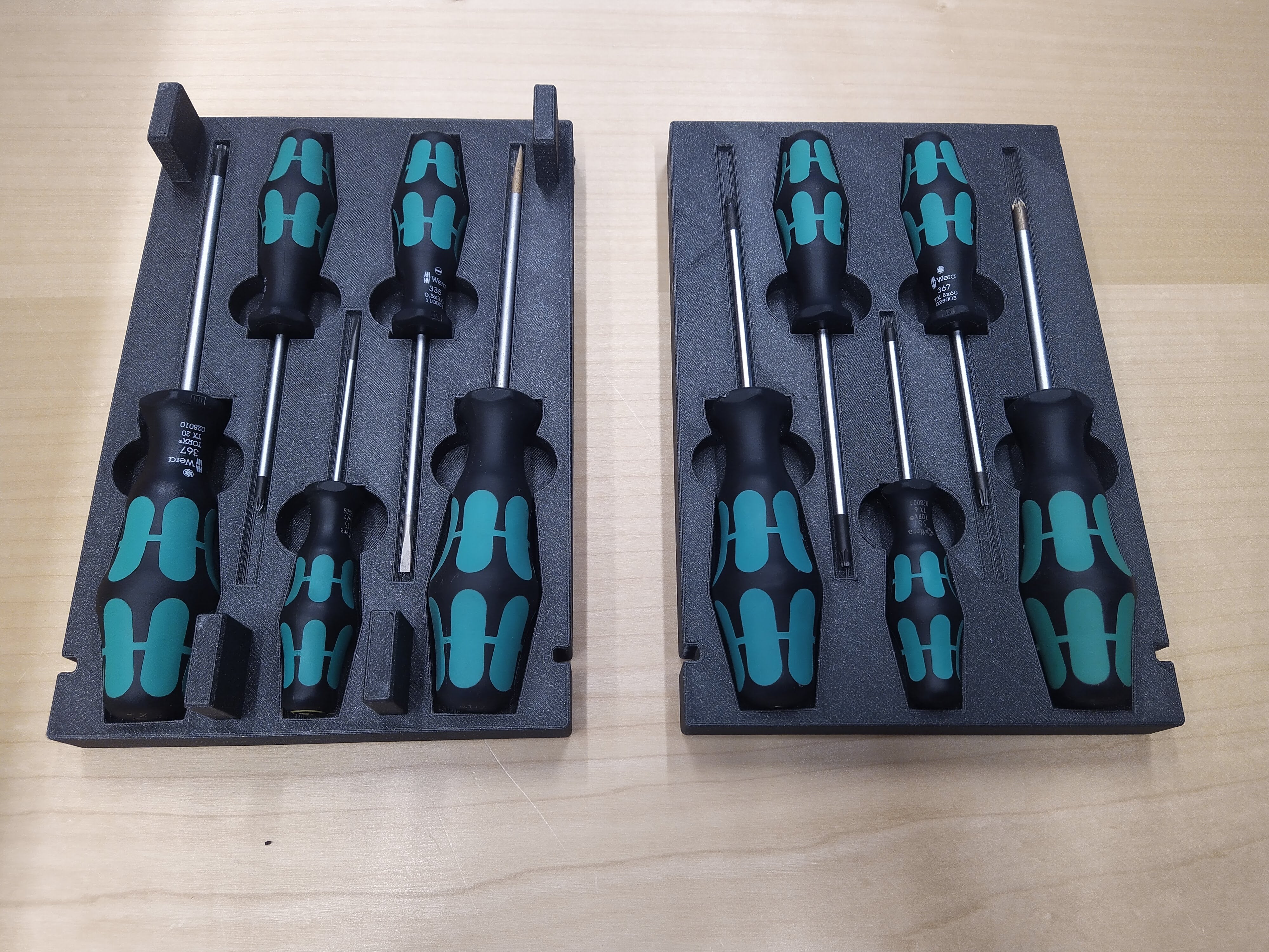 Stapelbare schroevendraaier organizer