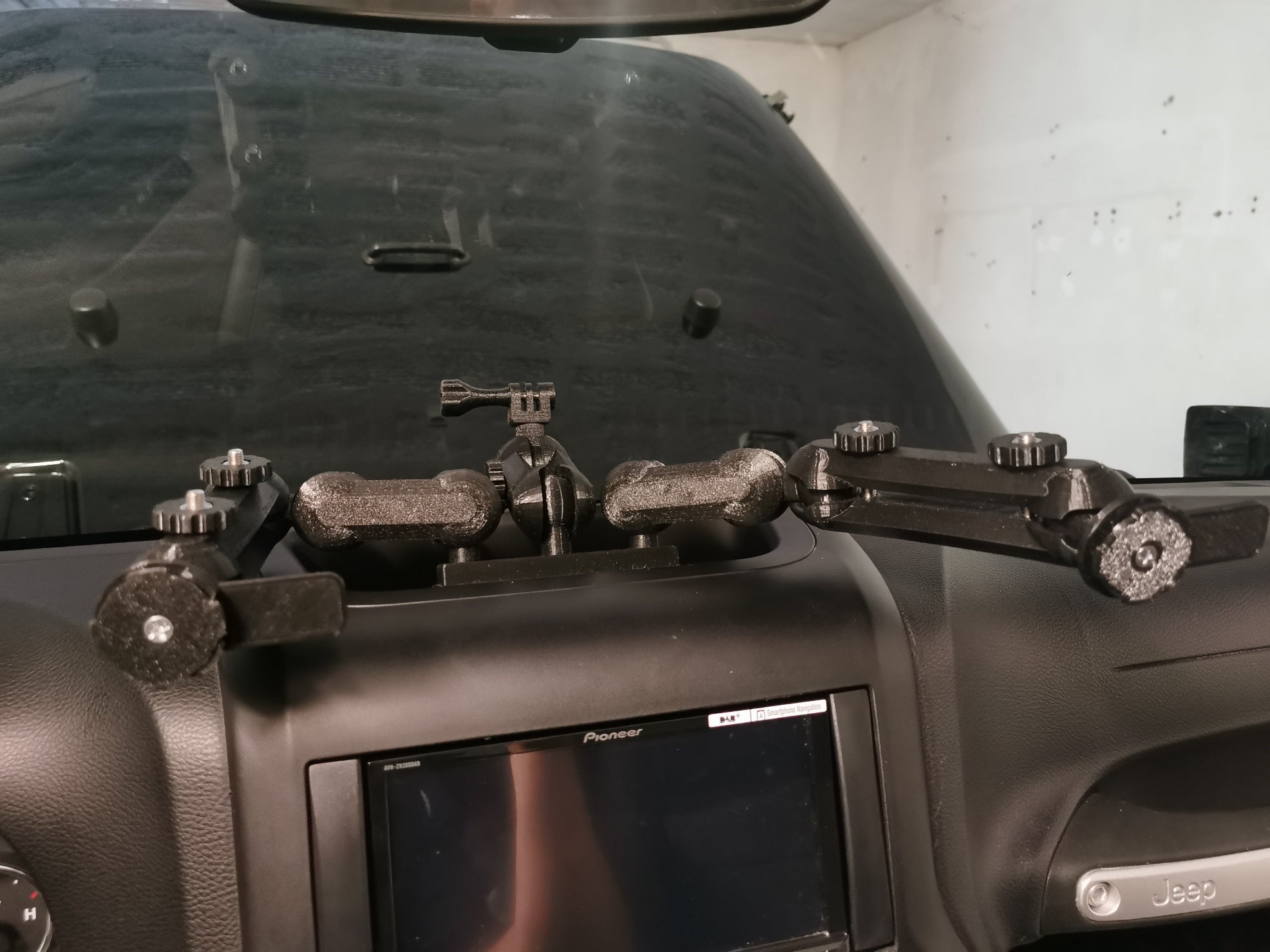 Jeep Wrangler JK Telefoon-, tablet- en GoPro-houder