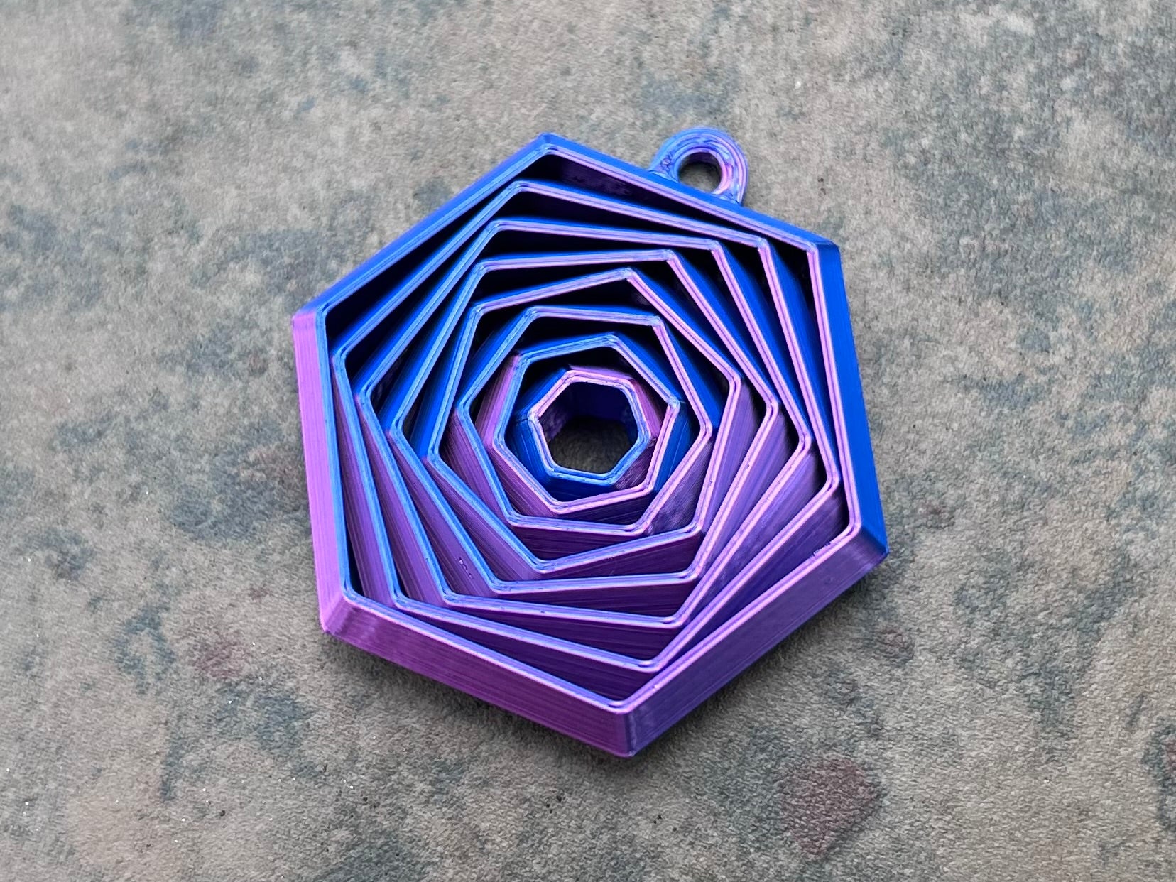 Hexagon Fidget Sleutelhanger