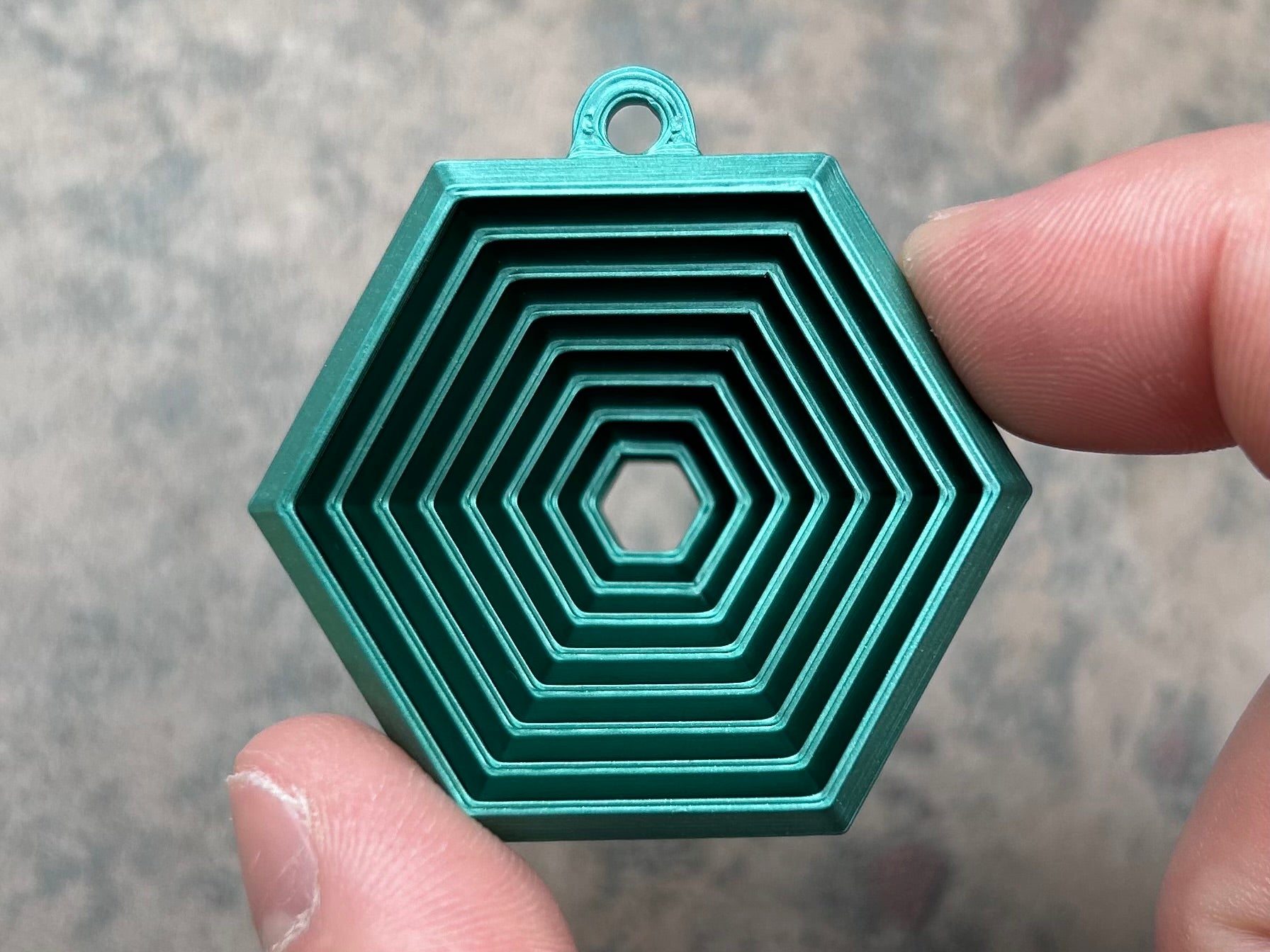 Hexagon Fidget Sleutelhanger