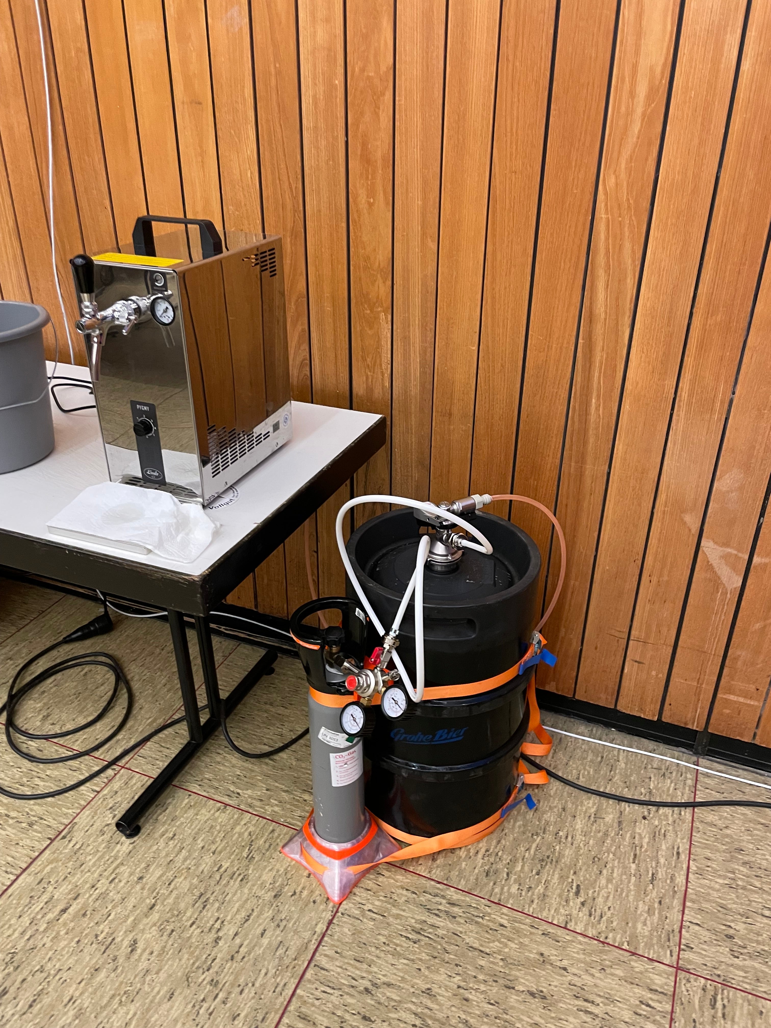 Stabiele CO2-houder voor biervaten