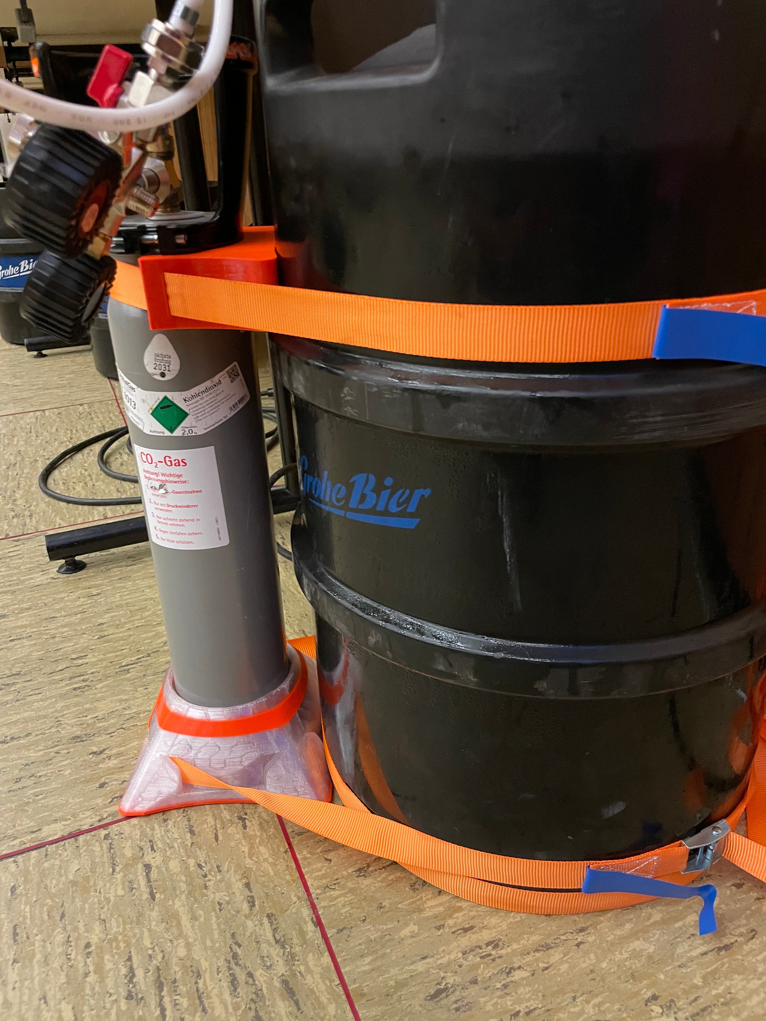 Stabiele CO2-houder voor biervaten