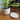 Mid Century Modern plantenpot met schotel