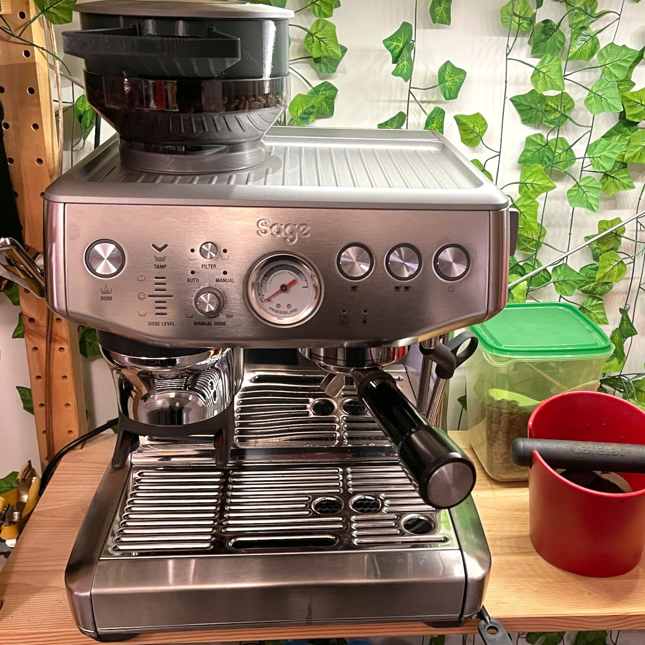 Sage Barista Express (Impress) Bonencontainer Verlengstuk met Vulgoot