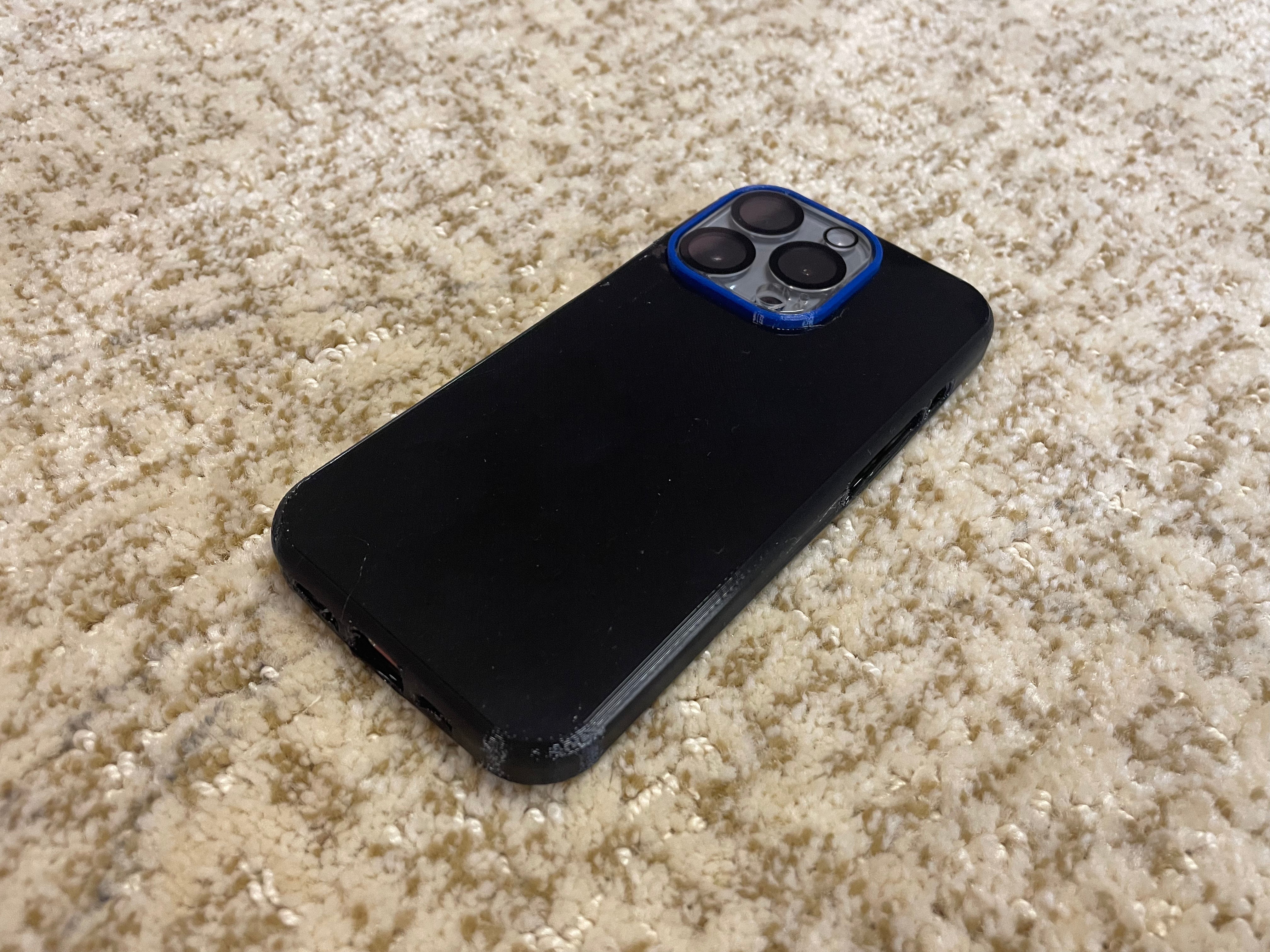 TPU hoesje voor iPhone 15 Pro met camerabeveiliging