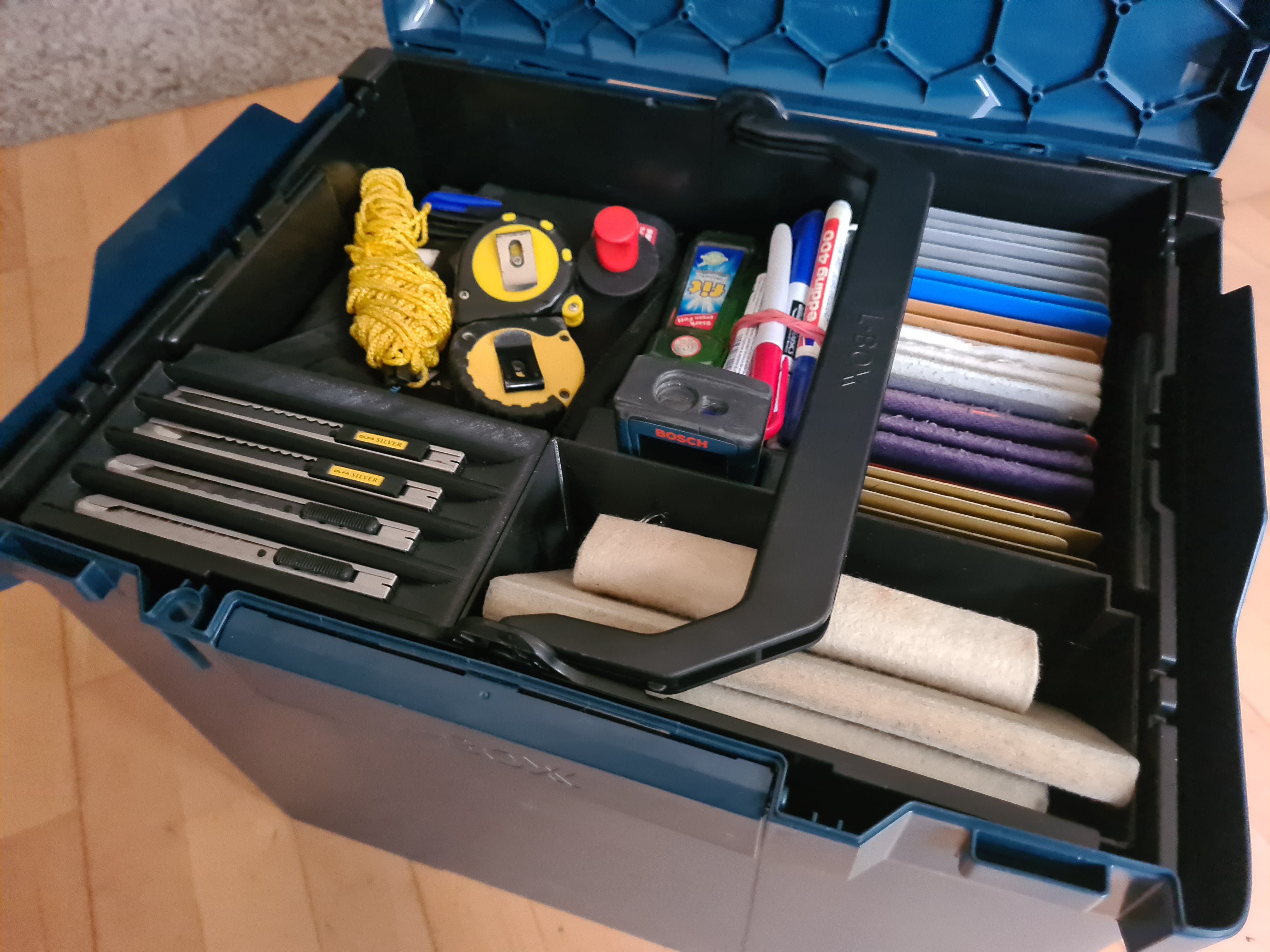 Modulaire messenbox voor BOSCH L-Boxx en Sortimo-systemen
