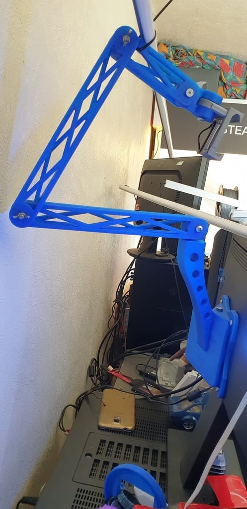 VESA gemonteerde telefoonhouder voor PC-monitor