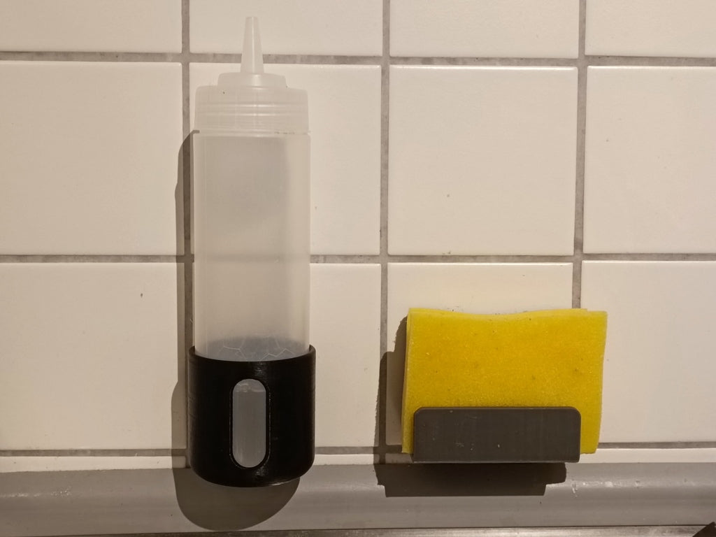Wandhouder voor keukenspons
