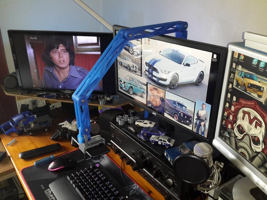 VESA gemonteerde telefoonhouder voor PC-monitor