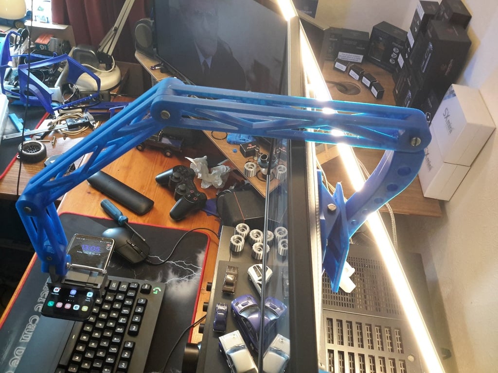 VESA gemonteerde telefoonhouder voor PC-monitor