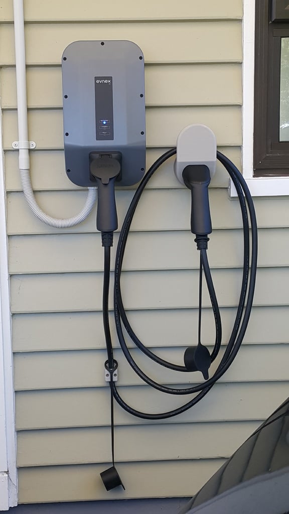 Type 2 EV Opladen Stekker en Kabelhanger